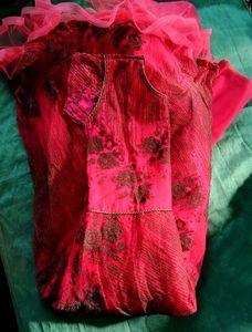 Pink Embroidered Dress