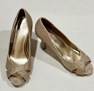 Sparkly Golden Heels