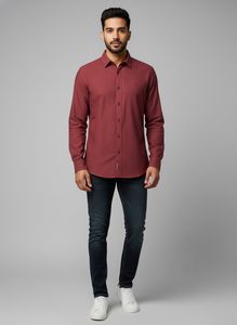 United Colors of Benetton Burgundy Shirt