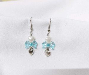 Cute Bow Heart Earrings
