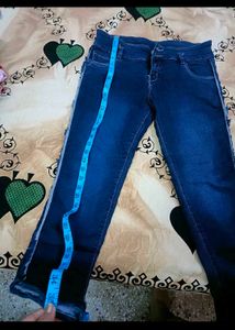Blue Denim Jeans Side Cut Design in 32 waist