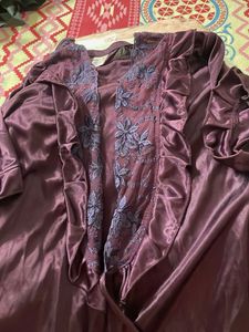 Elegant Nightgown &amp; Robe Set 4 pieces
