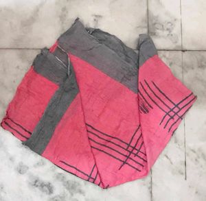 2 Dupatta Combo – Red Ethnic + Pink Printed Dupatt