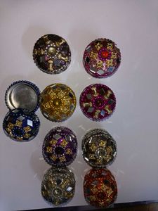 Aluminium Fancy Sindoor Box 9 Pcs