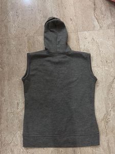 Sleeveless Grey Hoodie