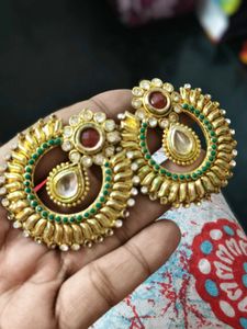 Statement Kundan Earrings