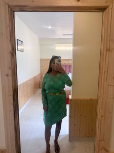 Flowy Green Mini Dress