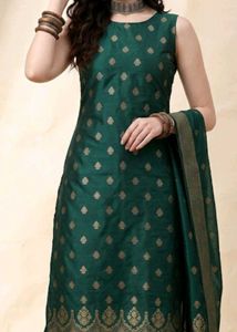 Elegant Green Silk Saree