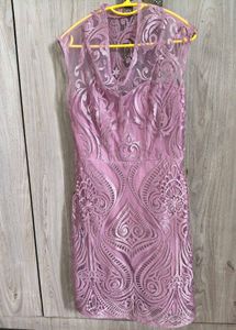 Elegant Lace Overlay Dress from the brand AND.