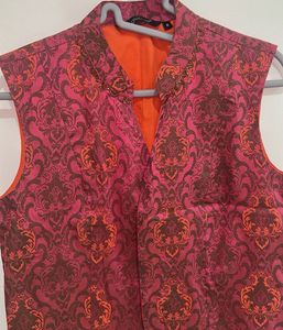 Stylish Embroidered Brocade Vest