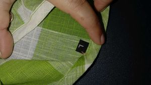 Green &amp; White Checkered Kurta
