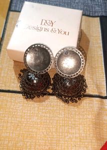 Antique Oxidized Jhumka Earrings