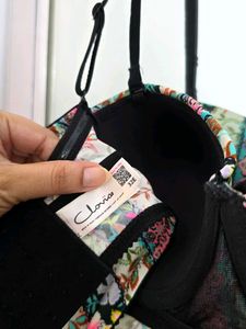 Clovia Padded Underwired Floral Print Bra Blouse