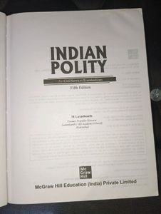 Indian Polity 5th Edition By M. Laxmikanth