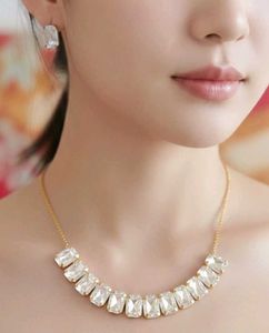 Sparkling Crystal Necklace &amp; Earring Set