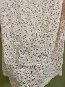 Pastel Lace Cold Shoulder Top