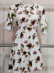 Floral Print Off-Shoulder Dress