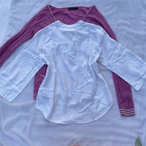LOGG white tunic shirt top vintage