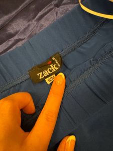 Cobalt Blue Flared Bell Bottom Pants