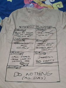Funny Weekly Planner Graphic T-Shirt