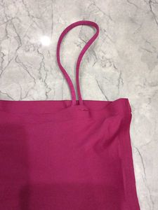 Pink Spaghetti Strap Top