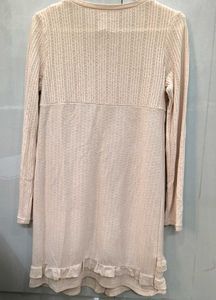 Chic Ruffled Long Sleeve Mini Dress