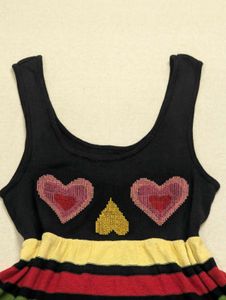 Vintage Y2K Kidcore Heart Top 🌈