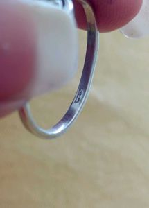 Minimalist Crescent Ring 92.5% silver ...pure