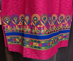 Straight Embroidery kurti short