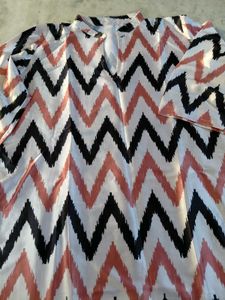 Chevron Print Cotton Kurta