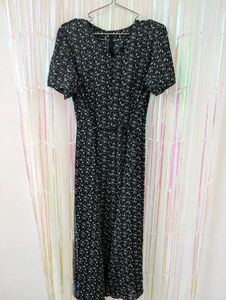 Chic Floral Print Midi Dress