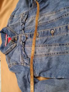 S.Oliver Denim Jacket - Ruffle Details