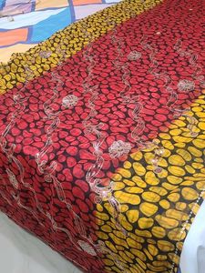 Vibrant Printed Saree with Embellishments