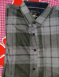 Men's Grey Plain Long Sleeve Shirt