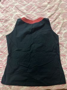 Embroidered Sleeveless Top