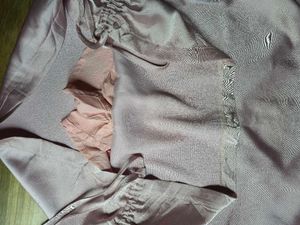 Satin Ruched Drawstring Mini Skirt