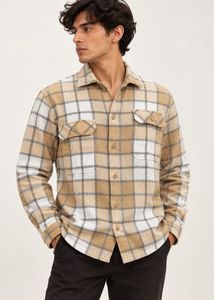 Men's Textured Button-Up Shirt