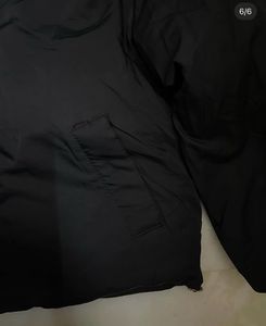 Black Padded Hooded Jacket
