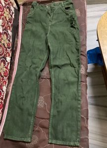 Stylish Green Denim Jeans