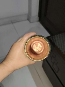 Decorative Copper Bottle and Glass Set