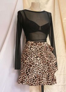 Forever 21 Leopard Wrap Skirt
