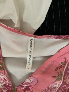 Bebo Pink Floral Print Kurta