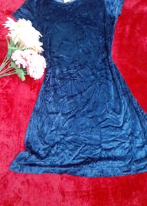Short One Piece Velvet Dress