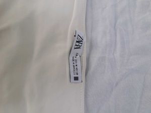 Zara Cream Square Neck fitted Top
