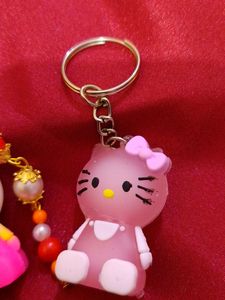 2 Cute Kitty Keychains Combo