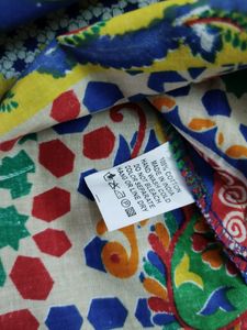 Shree Multicolour Temple Floral Print Kurta