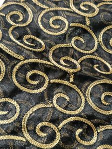 Elegant Black &amp; Gold Embellished Dupatta