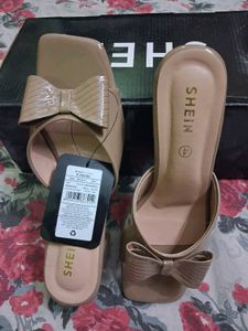Shein Bow Nude Sandals