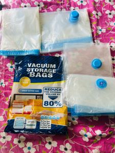 Set of 5 vacuum Storage Bags with Pump