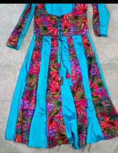Beautiful Blue Floral Gown